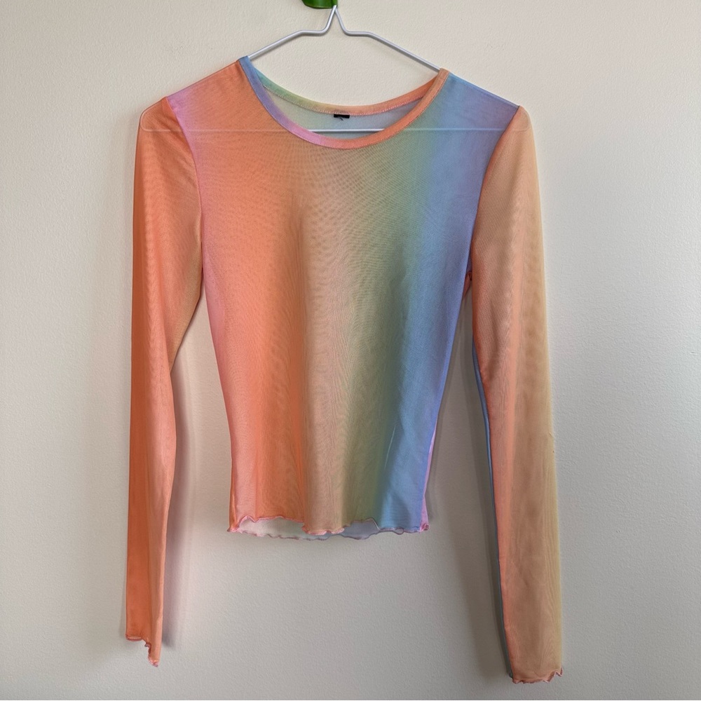 Rainbow Sheer top